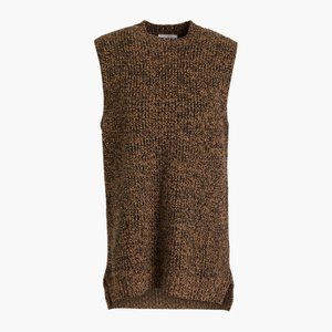 GANNI Mélange merino wool and cashmere-blend vest Small NWOT